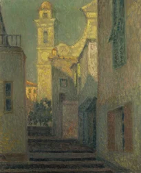 The Street to the Church, Villefranche-sur-Mer