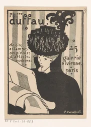 Business Card of Art Dealer Pierre Duffau in Paris