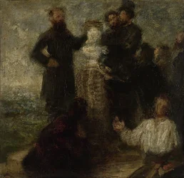 Sketch for the Homage to Delacroix