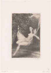 Sara swings naked in a hammock above the water - Sara the Bather - Life and Works of Hector Berlioz (series title)