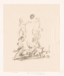 Study of Three Dancing Women