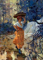 Portrait of Young Woman from French Antilles