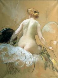 Sketch for a Ceiling Mural for the Elysee-Palace Not Carried Out, Late 19th-Early 20th Century