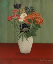 Bouquet of Flowers with China Asters and Tokyos, 1910