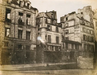View of Parisian Street looking towards the Hotel de Ville