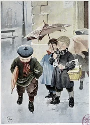 An independent - watercolour by Geoffroy in 