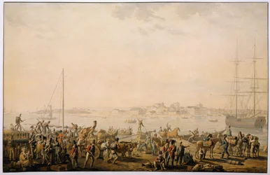 The Landing of the British Army at Mondego Bay, circa 1808