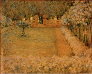 The White Garden at Twilight in Gerberoy