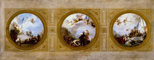Sketch for the 6th Arrondissement Town Hall: Equality. Liberty. Fraternity, circa 1887