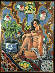 Decorative Figure on an Ornamental Ground