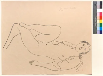 Reclining Nude Woman, Legs Bent