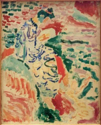 Japanese Woman by the Shore