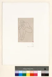 Seated Nude, Torso Resting on the Knees