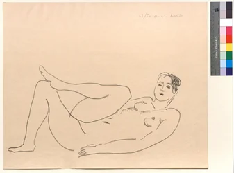 Reclining Nude, Bent Leg: Study of Legs