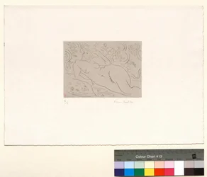Nude, Flowered Interior