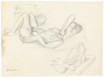 Nude Study, Covered Face