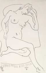 Nude Woman in an Armchair, c.1922-24