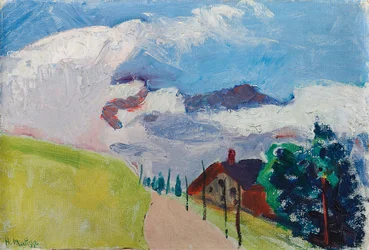 Swiss Landscape (Route from Chezieres to Villars)