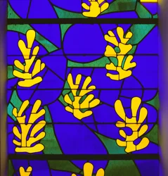 Tree of Life, Stained Glass behind the Altar in the Chapel of the Rosary, Vence