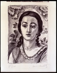 Young Girl with Brown Curls