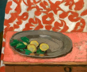 Lemons on a Pewter Plate