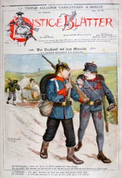 A caricature of the Triple Alliance in Lustige Blatter magazine