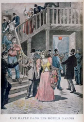 Arrest of prostitutes in a Parisian hotel
