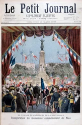 President Faure at the inauguration ceremony of a monument in Nice, 1896