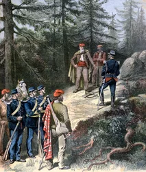 The Corsican Bandit, Jacques Bellacoscia, Surrendering to the Police, 1892