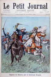 The capture of Toure Samory by Lieutenant Jacquin near Guelemou