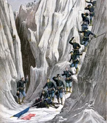 The Discovered Corpse of Lieutenant Bujon, French Alps