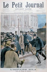 Émile Zola Affair, Being Taken to the Palais de Justice, Paris, 1898