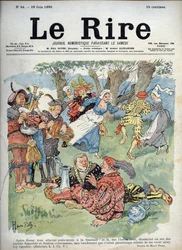 Country entertainment - Humorous drawing illustrating a passage of 