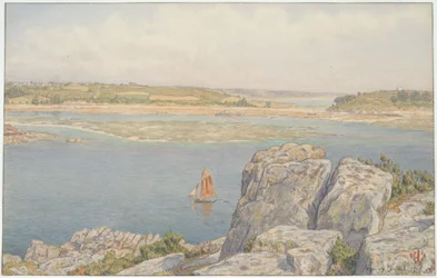 Mouth of the Trieux at Île à Bois, Loguivy
