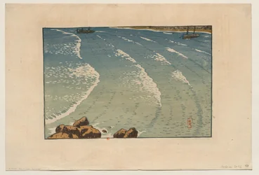 [Wave at Rising Tide, Beach of La Garde-Guérin (Saint-Briac)]