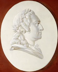 Portrait of King Louis XV, Bust-Length, in a Painted Oval, a Trompe l