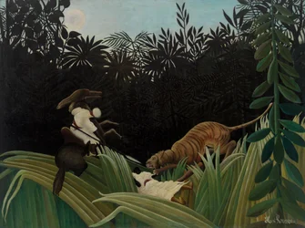 Scouts Attacked by a Tiger