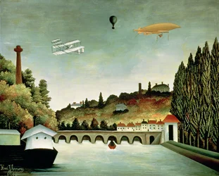 View of the Bridge at Sevres and the Hills at Clamart, St. Cloud and Bellevue