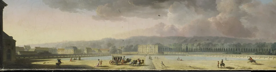 View of a Palace in a Hilly Landscape