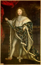 Portrait of Louis XIV child in sacred costume
