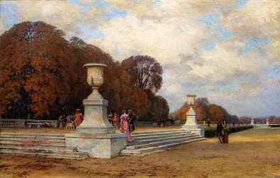 Les marches de marbre rose à Versailles