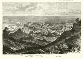 Rome viewed from the Caelian Hill in the time of Julius Caesar
