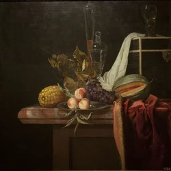 Still Life with Glass and Fruits