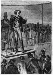 Illustration of the book From the Earth to the Moon by Jules Verne, Hetzel edition - Les voyages extraordinaire