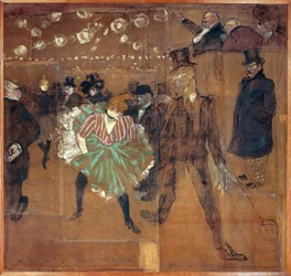Panel for the Booth of La Goulue at the Foire du Trône: The Moulin Rouge: La Goulue and 