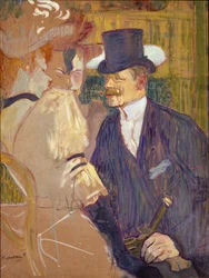 The Englishman (William Tom Warrener, 1861-1934) at the Moulin Rouge