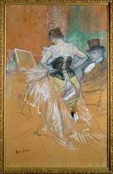Woman in a Corset, a Study for Elles