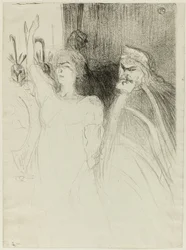 Bartet and Mounet-Sully, in Antigone