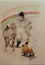 Horse and Trained Monkey
