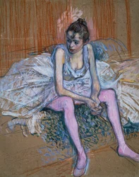 Dancer with Pink Stockings, 1890